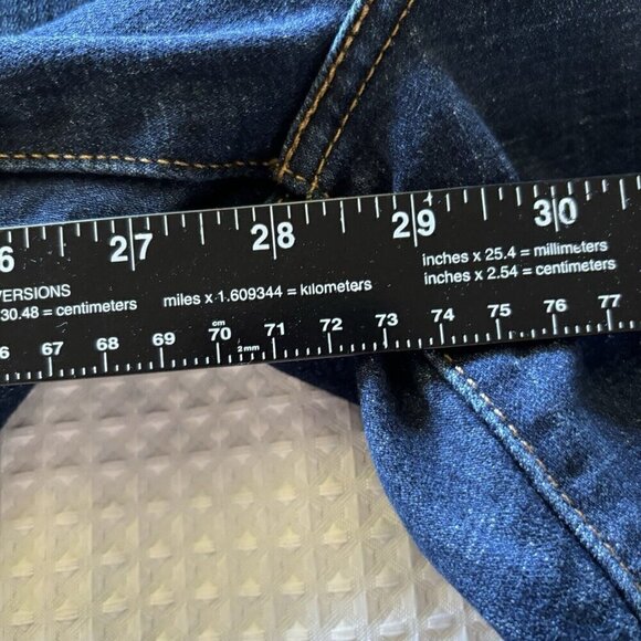 Levis 414 Red ® Tab Classic Straight Womens 20 Med Wash Stretch Denim Je… - Picture 16 of 16